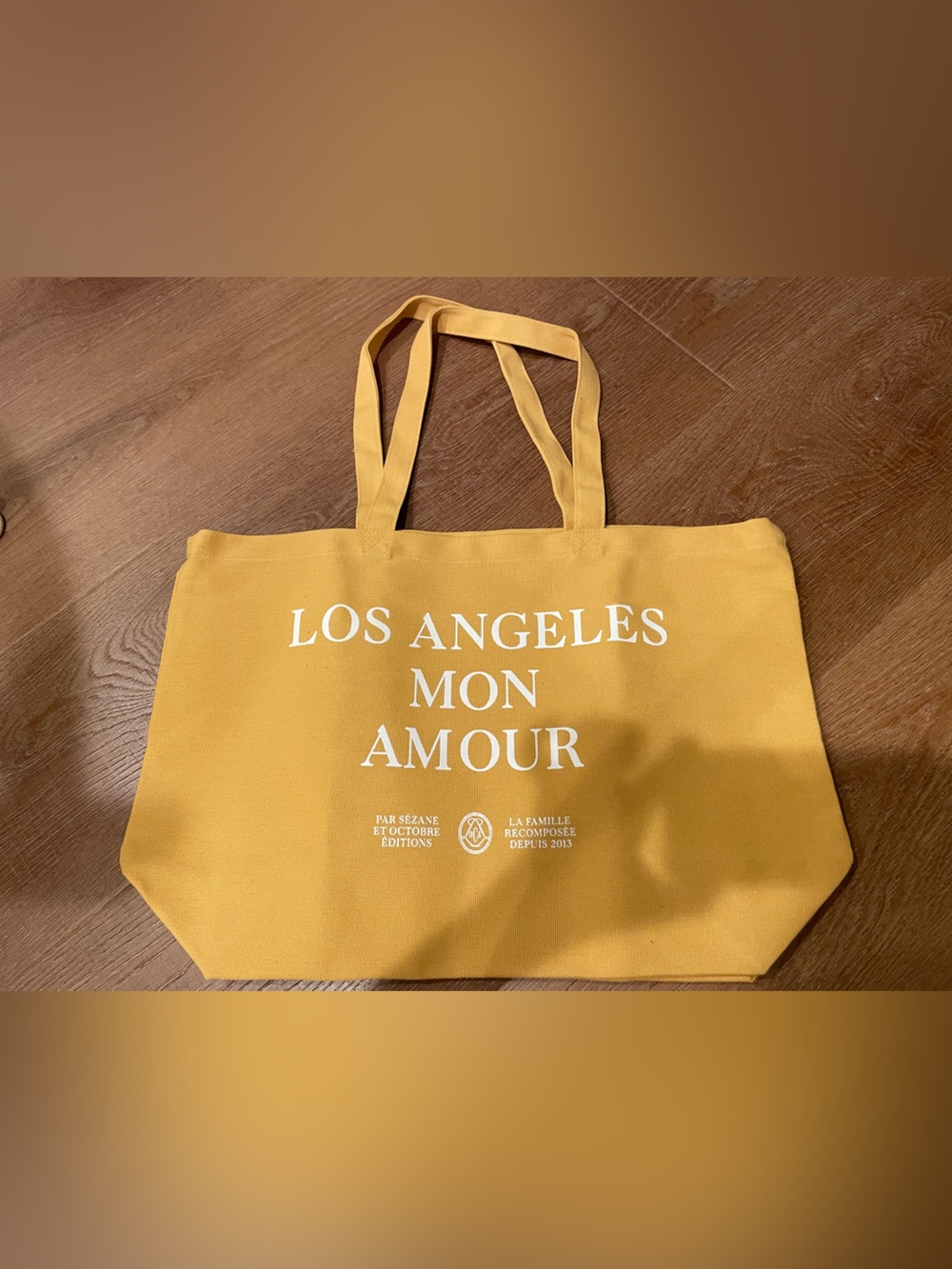Sézane Los Angeles Mon Amour Tote Bag New